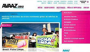 Algumas campanhas Avaaz no Brasil