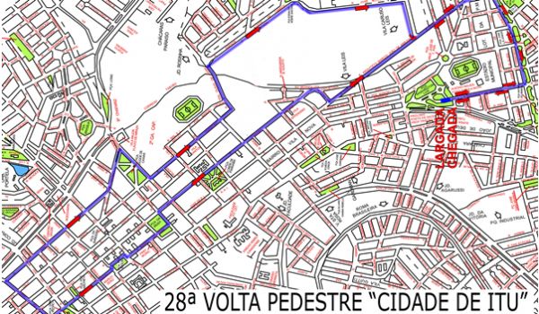 Ruas serão fechadas para a passagem dos atletas da 28ª Volta Pedestre 