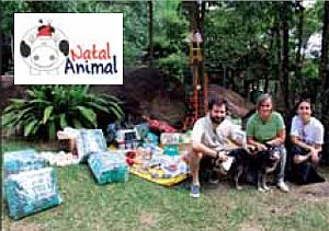 Animais do Projeto Mucky recebem prêmios da campanha "Natal Animal"