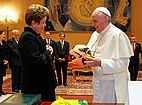 Imagem de: Dilma revela ao Papa Francisco que o futebol no Brasil comeou em Itu