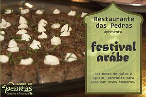 Festival Árabe traz novos sabores ao buffet do Restaurante das Pedras 