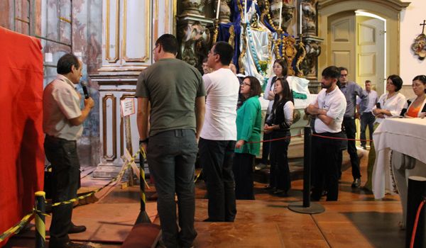 Visita técnica apresenta detalhes do restauro da Igreja Matriz de Itu