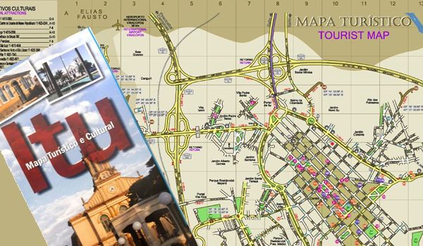 Novo mapa turístico bilíngue de Itu é lançado