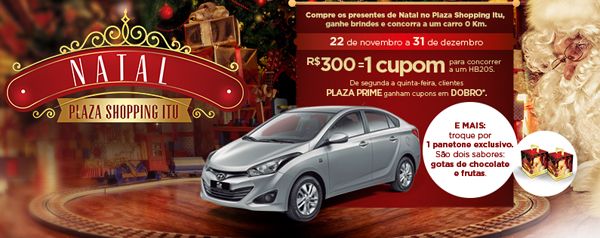 Natal do Plaza Shopping Itu tem sorteio de carro e ação promocional