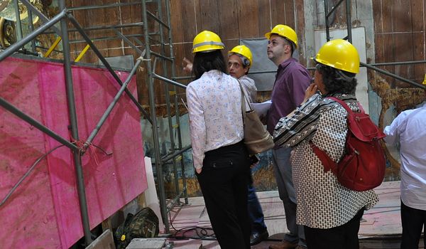Representantes do BNDES visitam obra de restauro da Igreja Matriz 