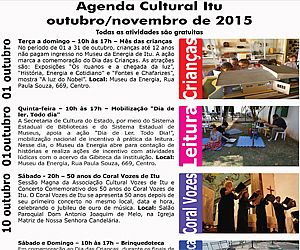 Divulgada 2ª edição da Agenda Cultural eletrônica de Itu