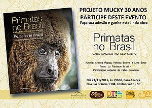 Livro "Primatas no Brasil" terá lançamento em Salto nesta sexta-feira