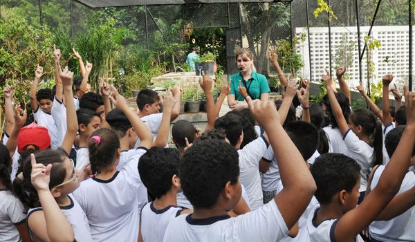 Alunos de escolas municipais e estaduais visitam o Parque Taboão