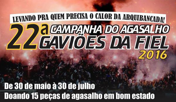 Sede ituana da Gaviões da Fiel realiza 22ª Campanha do Agasalho
