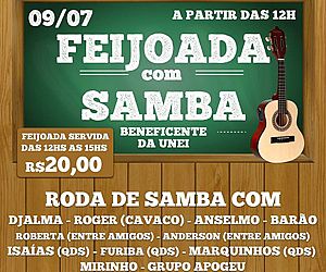 União Negra Ituana promove "Feijoada com Samba" beneficente