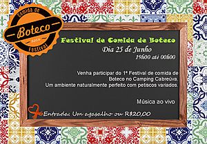 Camping Cabreúva realiza 1º Festival de Comida de Boteco