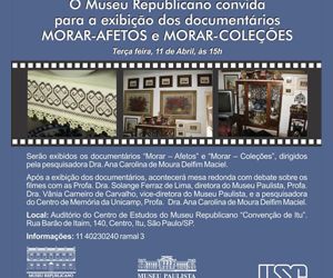 Museu Republicano realiza exibição e debate de documentários