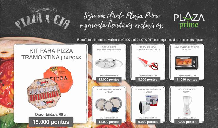 Plaza Prime apresenta pizza como edição temática