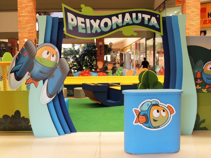 "Peixonauta" é a atração do mês das crianças no Plaza Shopping Itu