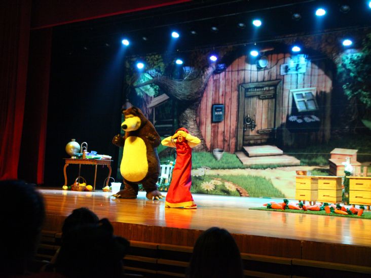 Musical infantil "Masha e o Urso" se apresenta em Indaiatuba
