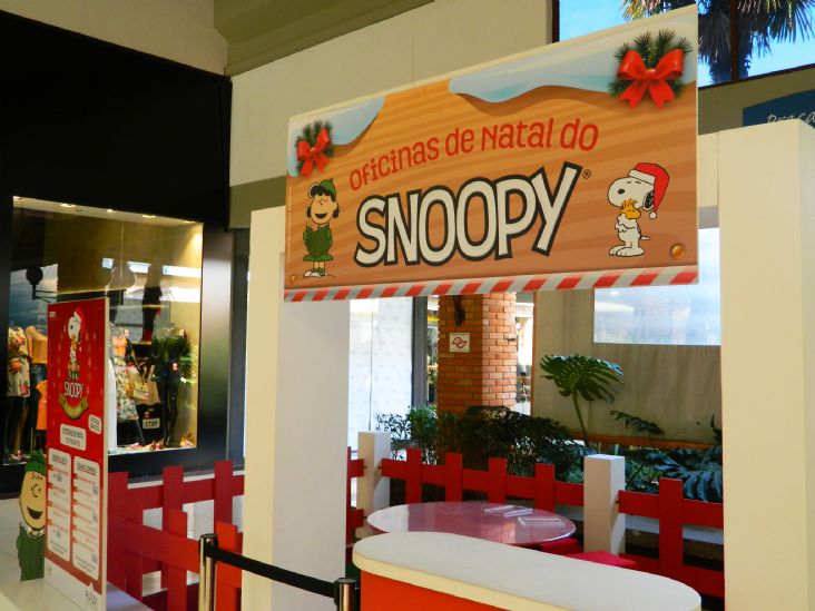 Plaza Shopping Itu traz oficinas exclusivas do Snoopy para o Natal