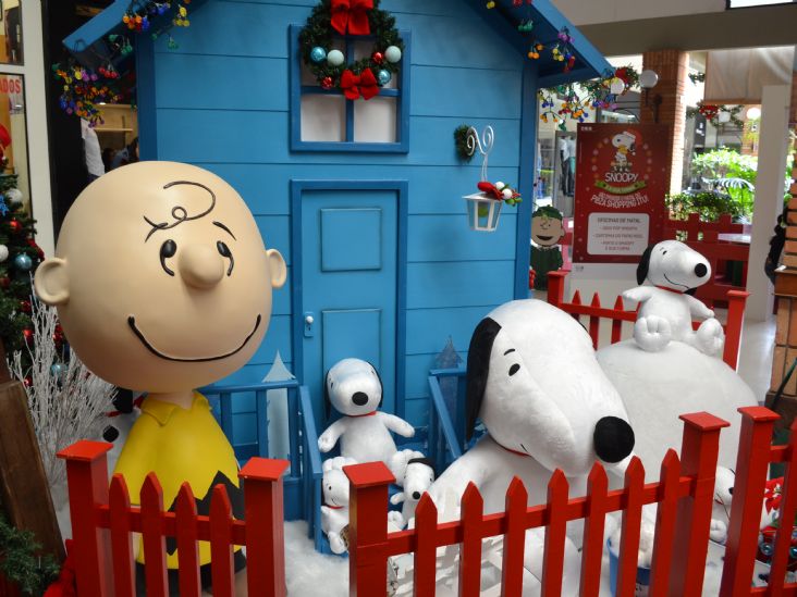 Snoopy e Charlie Brown visitam o Plaza Shopping Itu nos dias 8 e 9