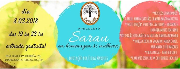 Restaurante Cafundó promove Sarau em homenagem às mulheres