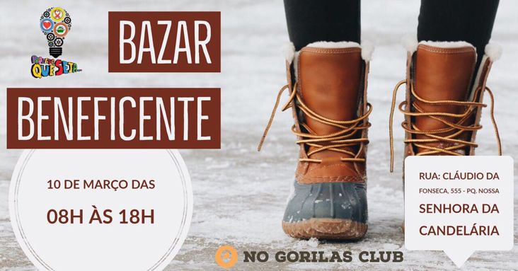 Projeto Que Seja realiza bazar beneficente neste sábado