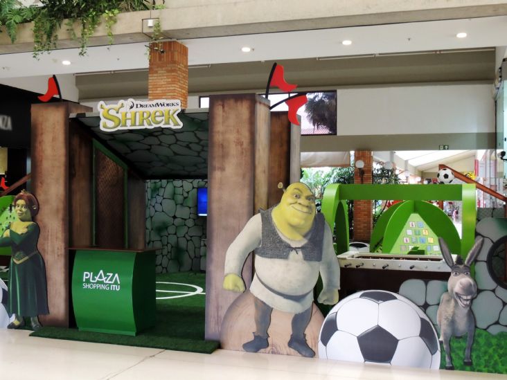 Evento "Shrek" é a atração de férias no Plaza Shopping Itu