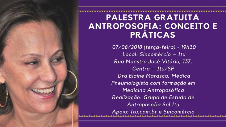 Grupo de Antroposofia de Itu promove nova palestra gratuita