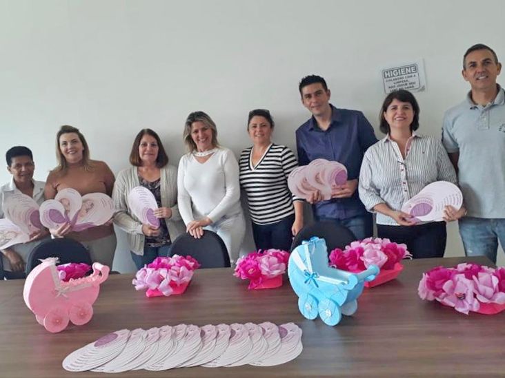 Equipe do Nana Nenê orienta gestantes do projeto Boto Cor de Rosa