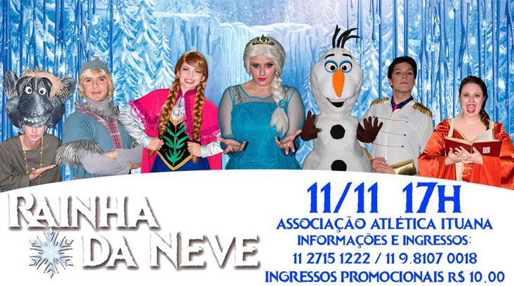 "Rainha da Neve" terá apresentação na Associação Atlética Ituana