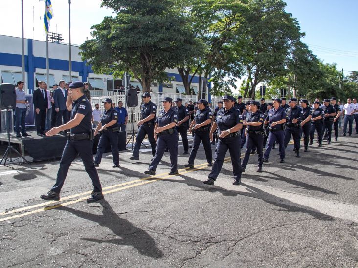 Cerimônia marca aniversário de 32 anos da GCM de Itu