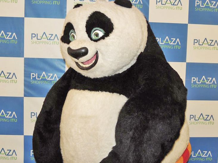 Personagem Po, de Kung Fu Panda, retorna ao Plaza Shopping Itu sábado