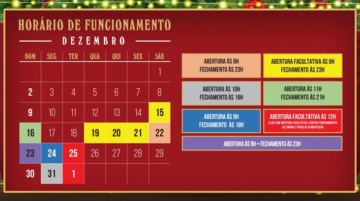 Plaza Shopping Itu tem horários especiais para as compras de Natal