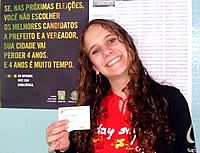 Cláudia Meirelles protesta contra voto obrigatório