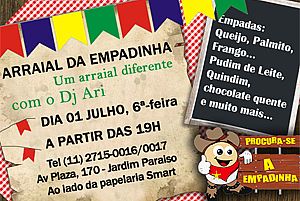 Arraial da Empadinha acontece dia 1º de julho