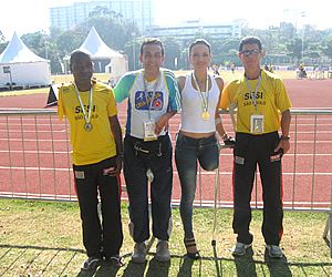 Paratleta da equipe CRIA de Itu quebra recorde no salto em distância