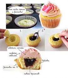 Técnica e recheios para Cupcake