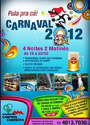 Carnaval 2012 terá programação recheada no Camping Cabreúva 