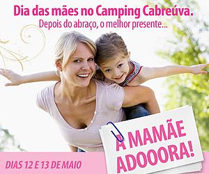 Camping Cabreúva tem programação especial em homenagem às mães 