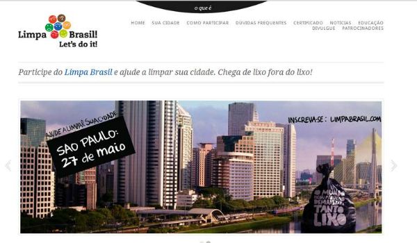 Limpa Brasil-Let's do it!: série Web do Bem recomenda!