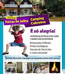 Camping Cabreúva traz novidade na hospedagem de férias