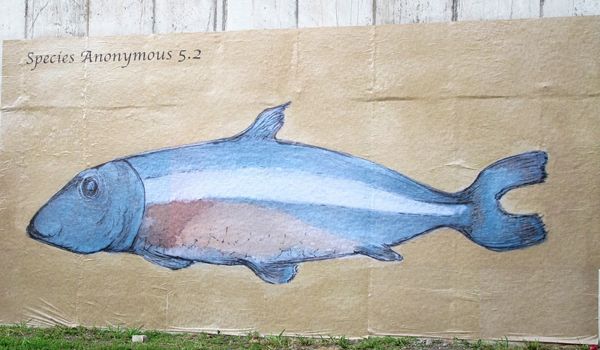 Arte urbana recria animais nas margens do Rio Tietê
