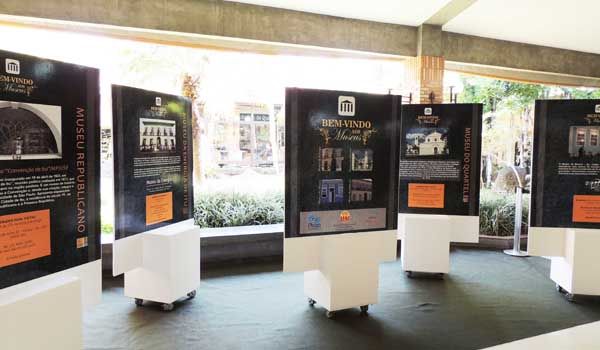 Exposição sobre museus é aberta ao público no Plaza Shopping Itu