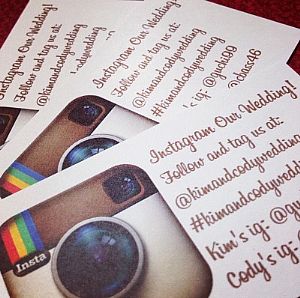 Instagram no casamento
