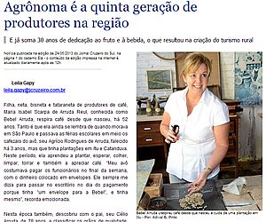 "Bebel" é destaque no Dia Nacional do Café em Jornal de Sorocaba 