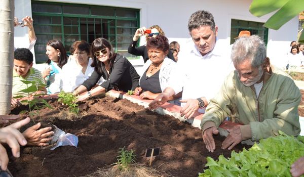 "Quero Vida" do bairro Cidade Nova recebe horta orgânica
