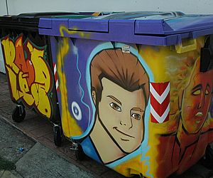 Caçambas de lixo serão grafitadas em evento do Agosto das Artes