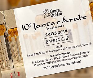 10º Jantar Árabe da Casa de Belém acontece dia 29
