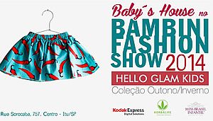 Baby's House participará da primeira edição do Bambini Fashion Show 