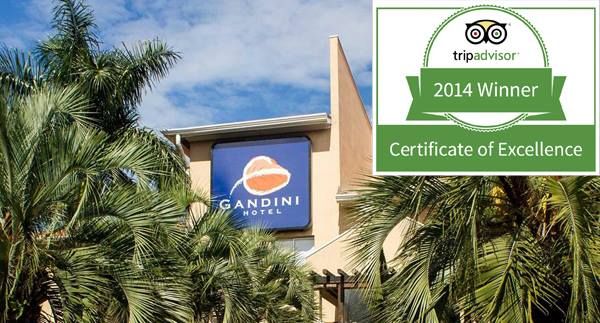 Gandini Hotel recebe certificado de excelência pelo TripAdvisor 