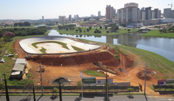 Obra de construção da pista do Velódromo de Indaiatuba é concluída