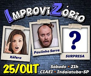 Espetáculo de humor "Improvizório" será apresentado em Indaiatuba