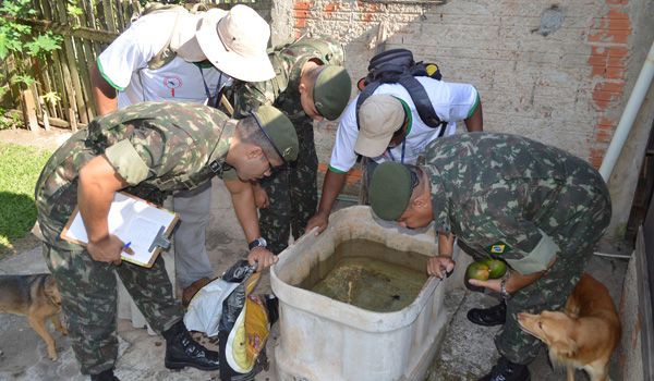 Em combate à dengue, Exército e agentes visitam cerca de 9 mil imóveis